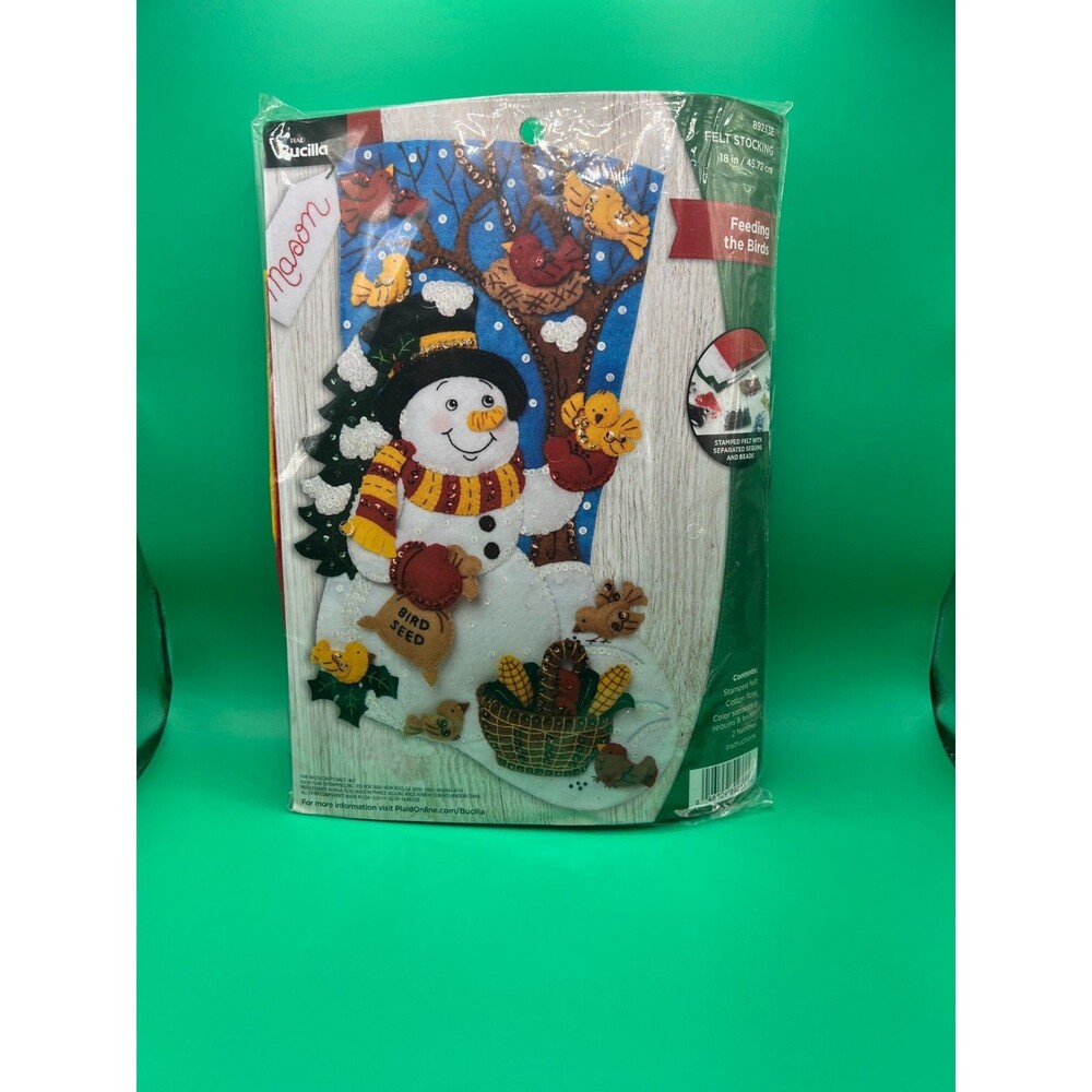 Bucilla FEEDING THE BIRDS Felt Stocking Kit-89233E/2020